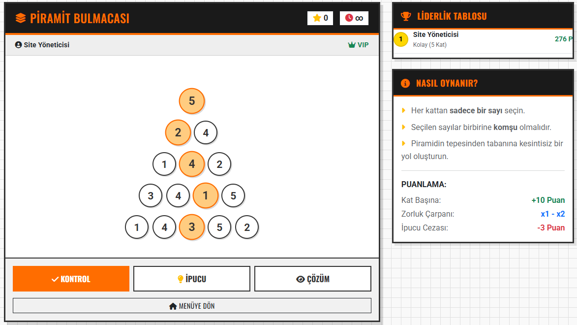 Sihirli Piramit Zeka Oyunu